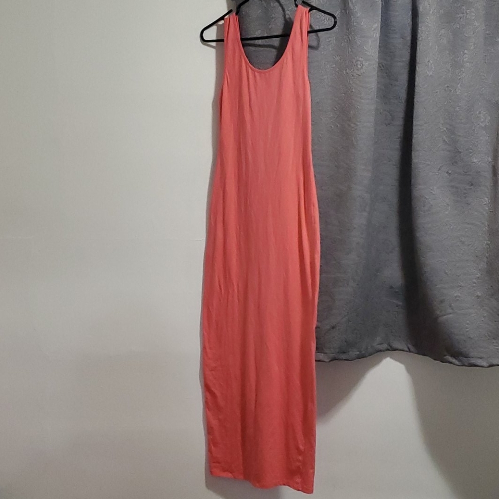 Coral long dress